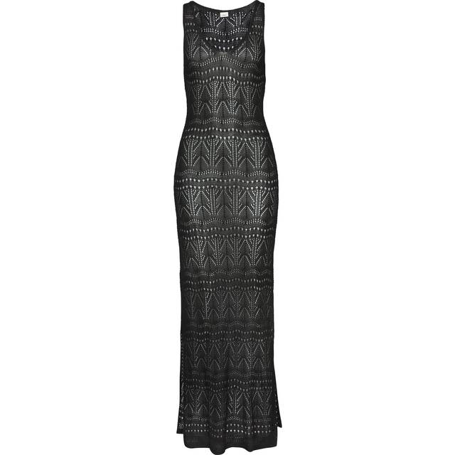 s.Oliver Knitted Beach Maxi Dress - Black