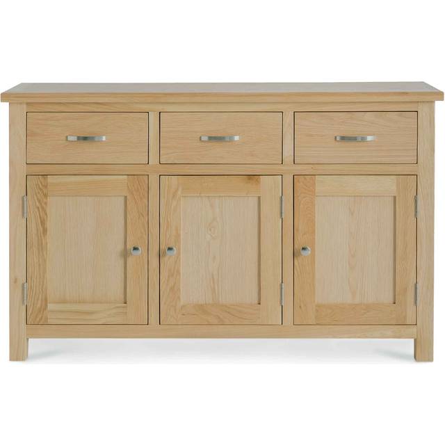 London Oak Large Sideboard | 3 Doors 3 Drawers | Fully Assembled | Oak
