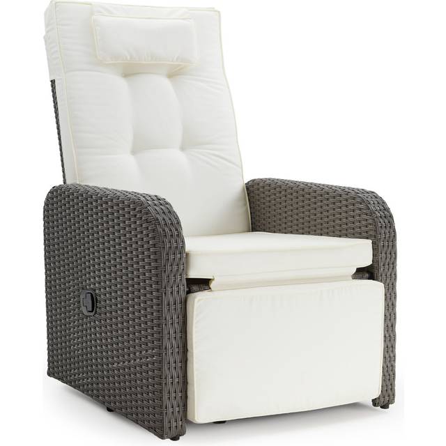 Marlow Home Co. Garden Recliner Chair Grey 106cm H X 89cm W X 69cm D
