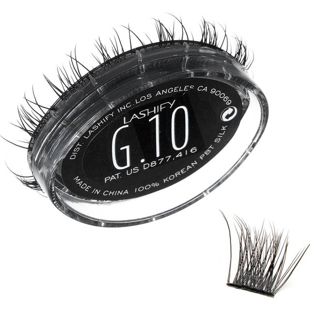 Lashify Gemini 10mm Gossamer Lashes in Black  Easy DIY False Lashes for a Voluminous  Wispy and Playful Look