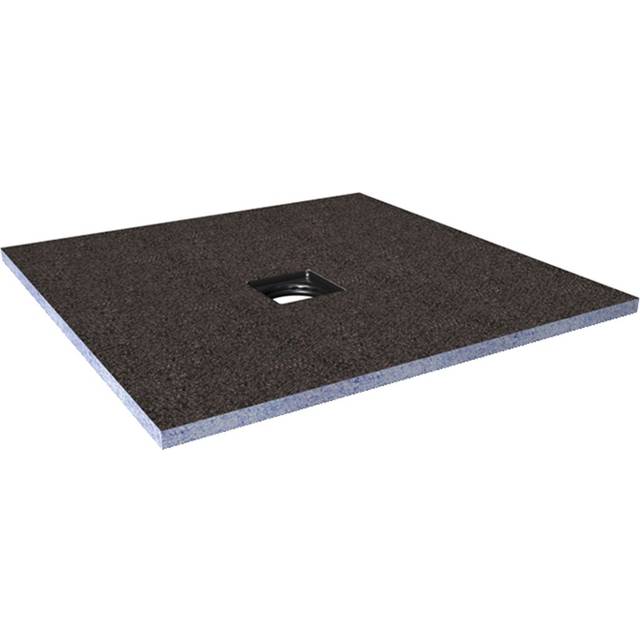 Wet Room Shower Tray Former 900x900mm Square Level Acess with Square Centre Drain - Live Your Colour