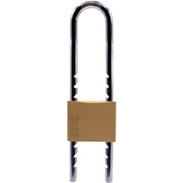 Scan Brass Padlock 50mm Sliding Shackle SCAPLBSLIDE