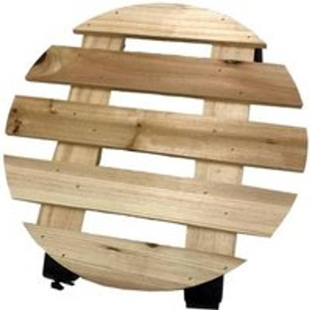 Wooden Garden Pot Trolley 30cm