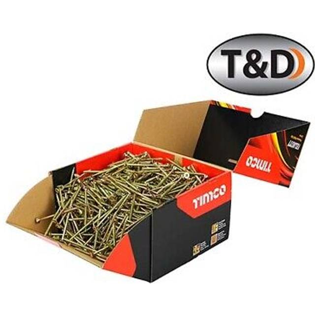 Velocity Premium Multi-Use Countersunk Gold Woodscrews - 5.0 x 80 - Timco