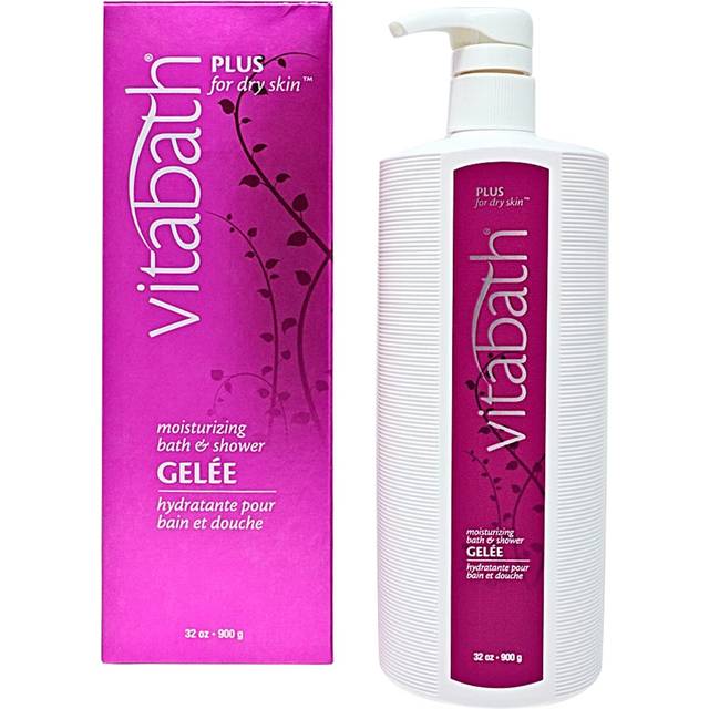 Vitabath Plus For Dry Skin Moisturizing Bath & Shower Gel Wash Replenishing Oils Deeply Hydrate & Soothe Dryness  Body Cleanser  Skin Restore & F