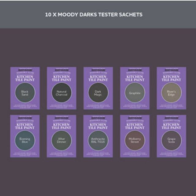 Rust-Oleum Kitchen Tile Paint Samples - Moody Darks Tester Box -