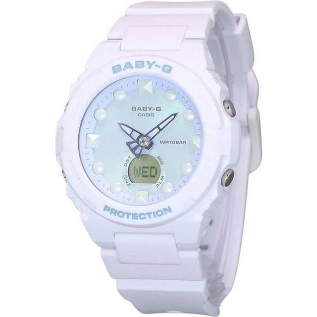 Casio Baby-G Futuristic Holographic Analog Digital Light Green Dial Quartz BGA-320FH-4A 100M Women's Watch