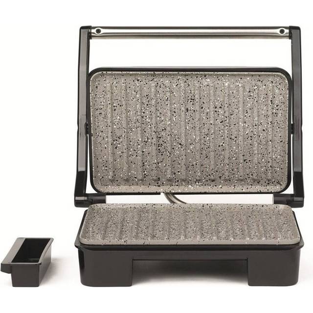 Salter Marblestone Health Grill ? Non-Stick Panini Maker, No Oil Needed, Floating Hinge For Larger Foods, Automatic Temperature Control, Built-In