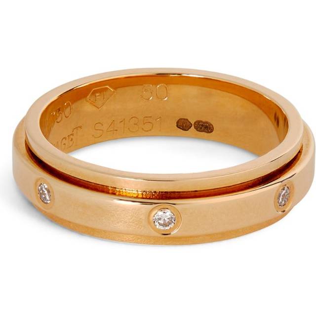 Piaget Rose Gold and 7 Diamonds Possession Wedding Ring - 56