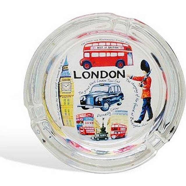 Elgate Iconic London Ashtray Glass in Display Box, Clear