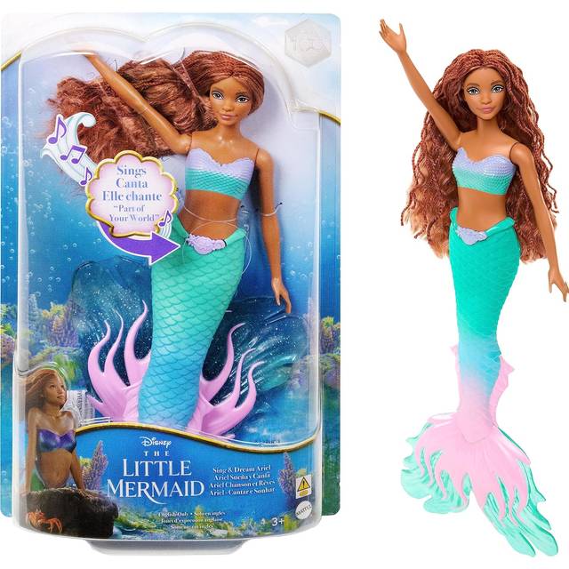 Disney The Little Mermaid Sing & Dream Ariel Fashion Doll with Signature Tail, Toys Inspired by the Movie, HMX22