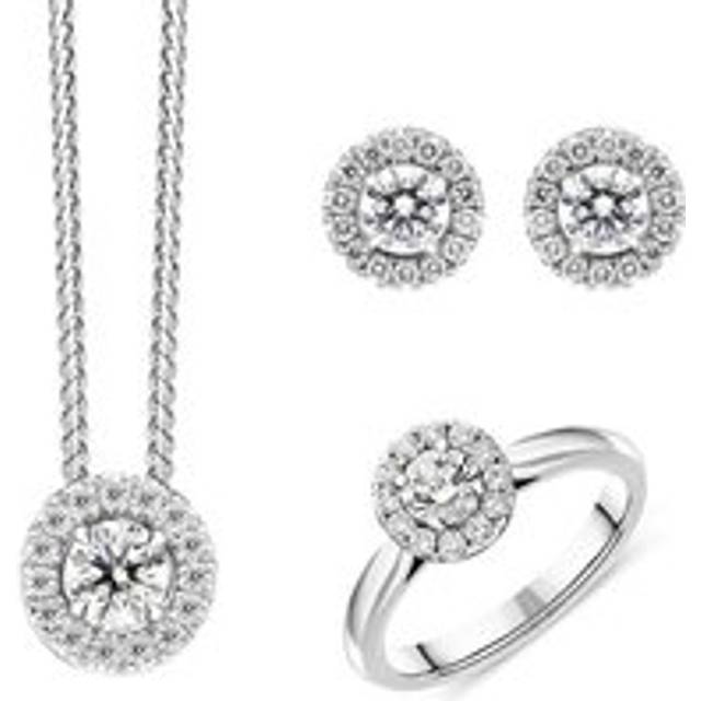 18ct White Gold Diamond Three Piece Gift Set