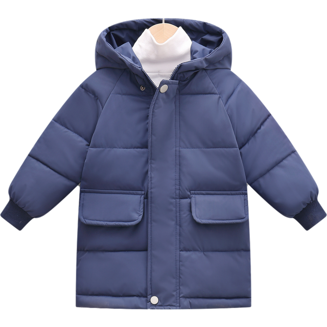 (Denim blue, 4-5Years) Kids Boys Girls Jackets Hooded Coats Outwear NEW