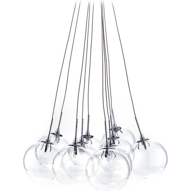 Jackeline 10-Light Cluster Pendant - Chrome (80cm H X 45cm W X 45cm D)