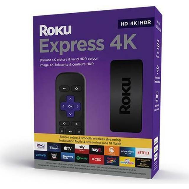 Roku Express 4K 2022  Streaming Media Player HD4KHDR with Smooth Wireless Streaming and Roku Simple Remote with TV Controls