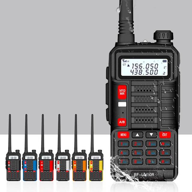 BAOFENG BF-UV10R 10W 8800mAh Walkie Talkie Waterproof 5-15KM 128 Channel Dual Band Two Way Radio Outdoor Climbing AU Plug