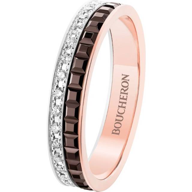 Boucheron Mixed Gold and Diamond Quatre Classique Wedding Band - 45
