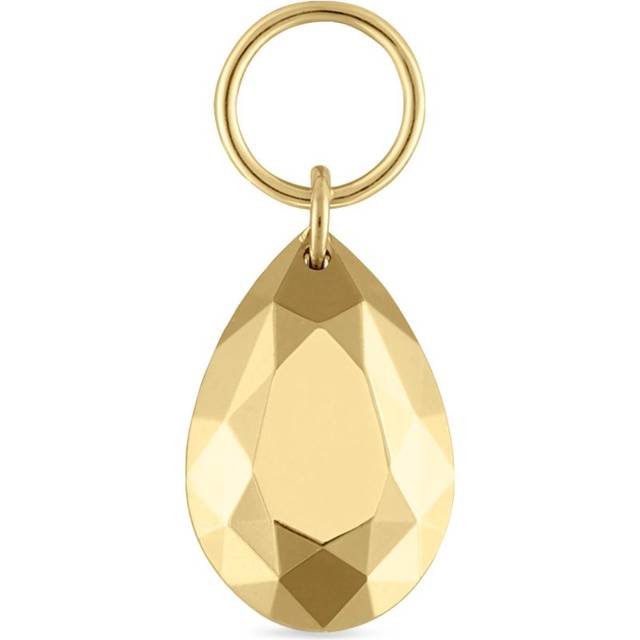 Maria Tash Faceted Pear Single Charm - Gold - 7.5mm