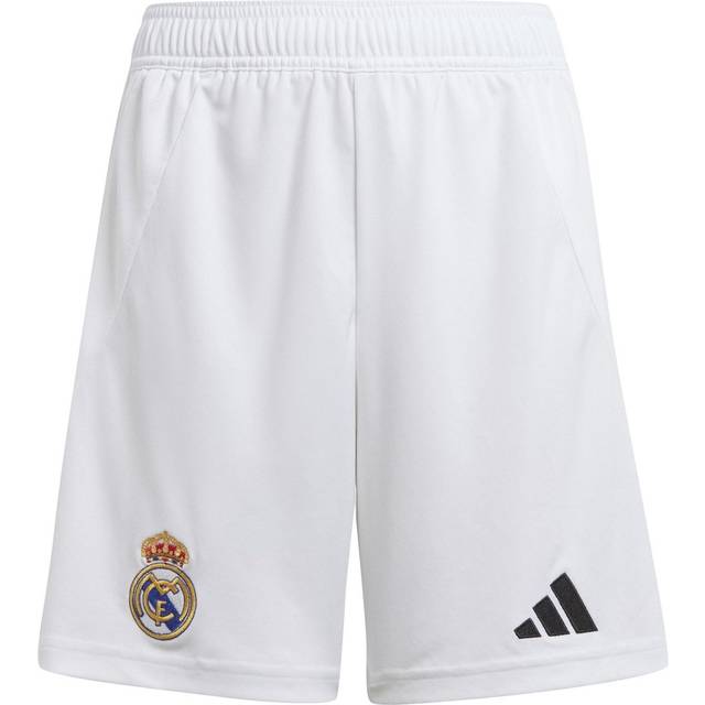 adidas Real Madrid 24/25 Home Football Shorts Jnr - White / YXL 15-16Yr