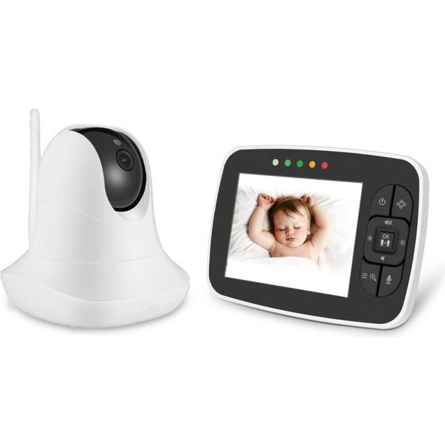 3.5inch High Resolution Baby Monitor Infrared Night Vision Wireless Video Baby Sleeping Monitor with Remote Camera Pan-Tilt-Zoom