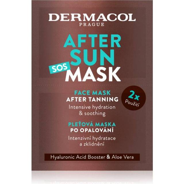 Dermacol - After Sun SOS Mask - HydrataÄnÃ  a zklidÅujÃ cÃ  pleÅ¥ovÃ¡ maska 2ml