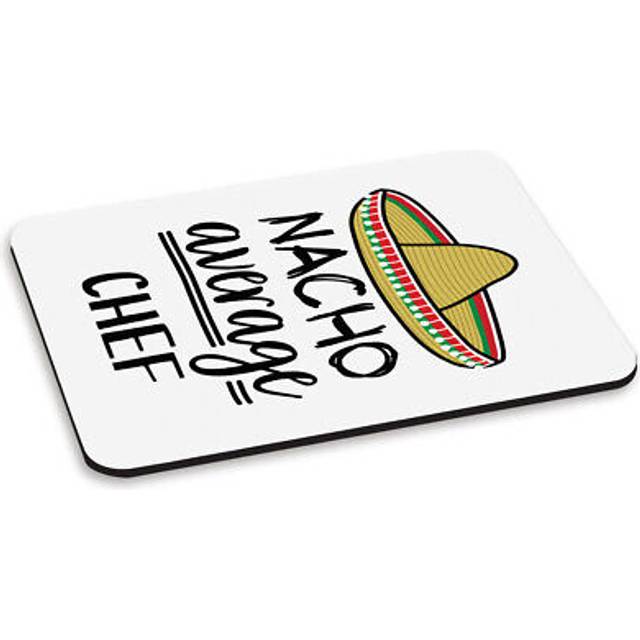 Nacho Average Chef Pc Computer Mouse Mat Pad Worlds Best Cook Funny Awesome