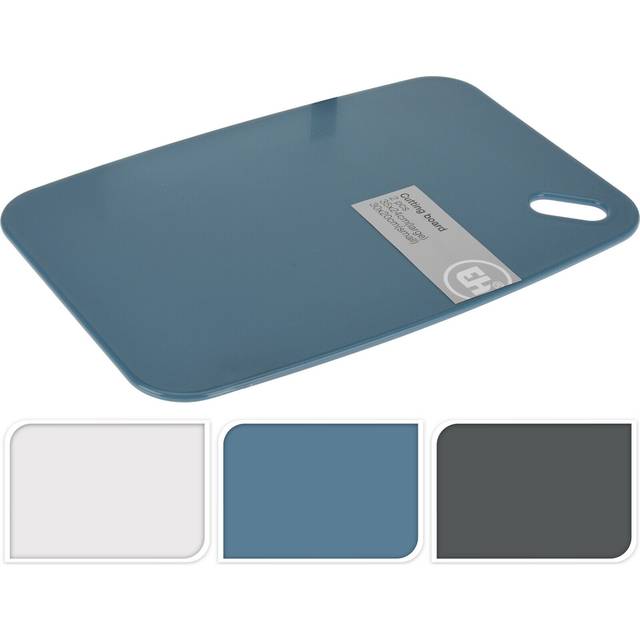 Set of 2 coloured solid chopping boards food preparation cutting board non slip