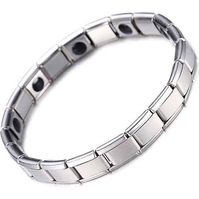 (Color1) Men Women Titanium Steel Therapy Energy Magnetic Bracelet Health Care Gift - Multicoloured