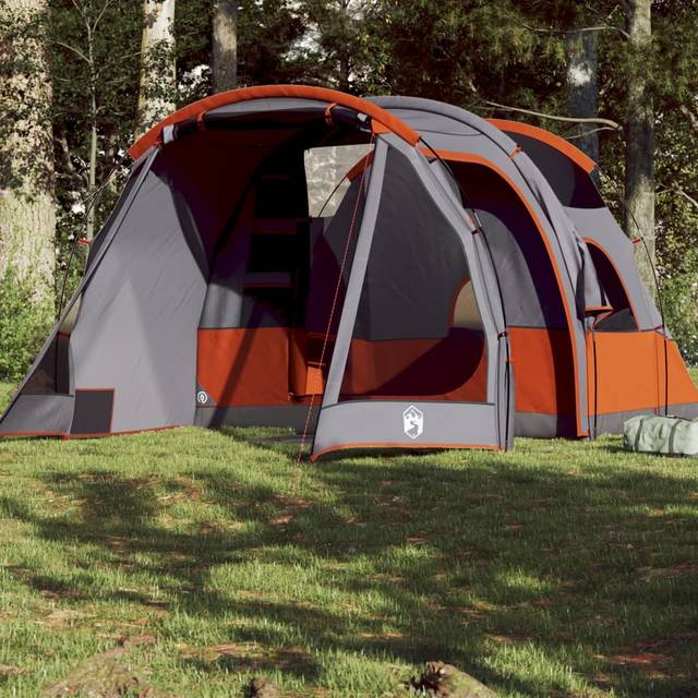 vidaXL Camping Tent Tunnel 4-Person Blue Waterproof