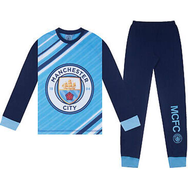 Manchester City Boys Pyjamas Long Sublimation Kids Official Football Gift