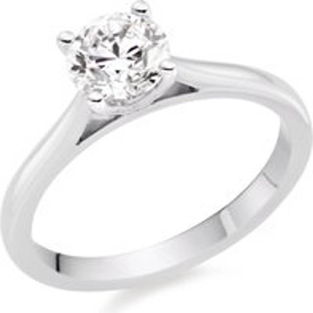 Once Platinum Diamond Solitaire Ring