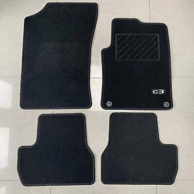 Citroen C3 Floor Mats Front & Rear Set 2009-2016 Genuine 1611263780