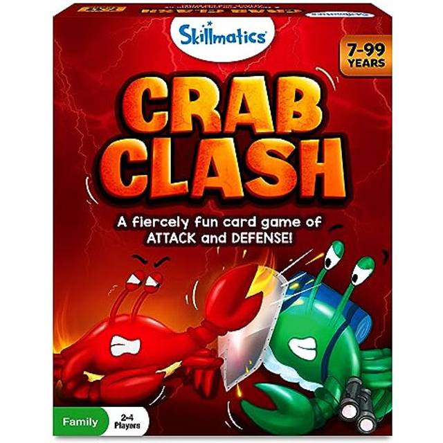 Card Game - Crab Clash, Strategy Game, Fun for Family Game Night, Perfect for Board Game Lovers, Gifts for Girls, Boys, Teens, Adults Ages 7 and Up