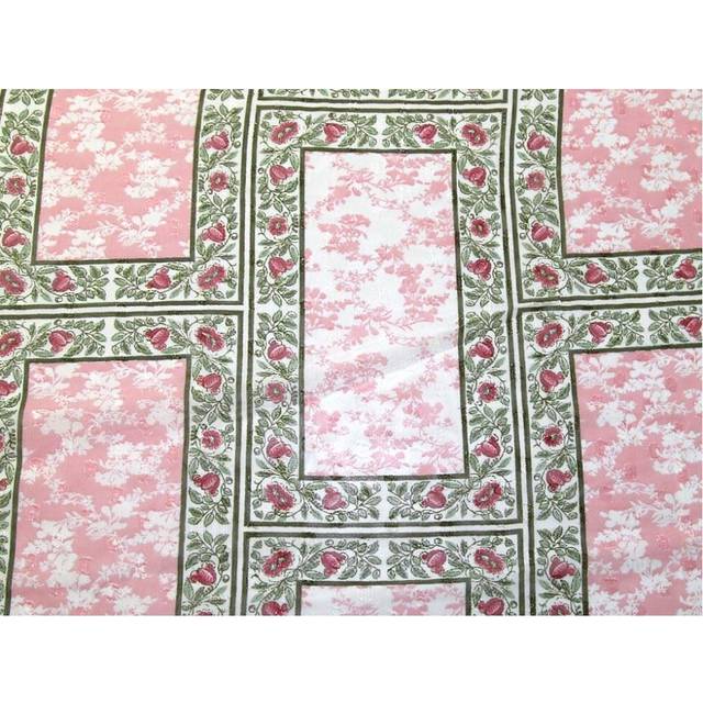 Deadstock Chiffon Dobby Fabric Pink & Green