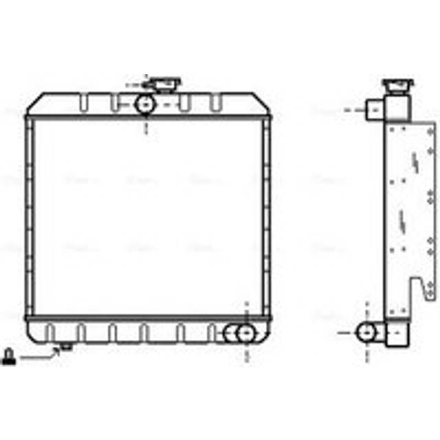 Au2008 ava radiator fit land rover 109 (1962) 2.3