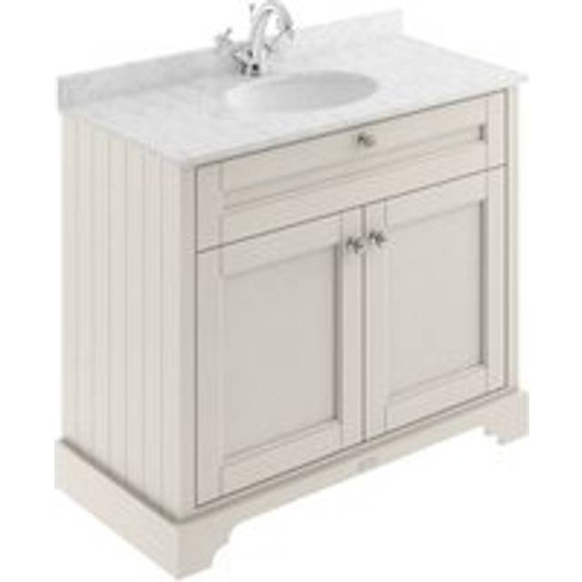 Hudson Reed Old London Timeless Sand 1000mm Carrara White Marble &amp;