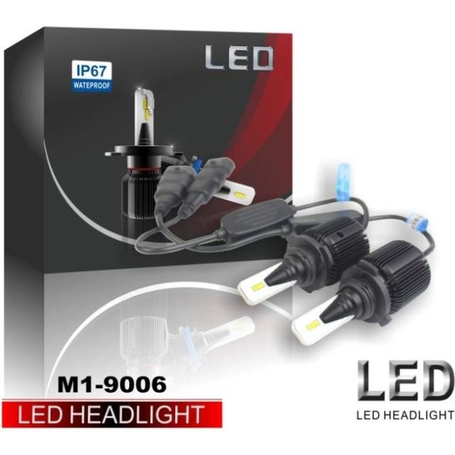 LED-konvertering M1, H8, H9, H11, 20W/lampa, 4000LM, 2-pack