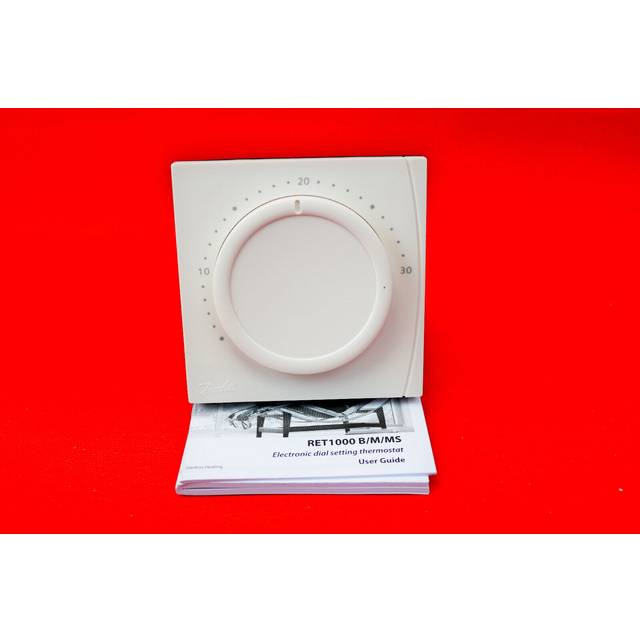 Danfoss ret1000ms mains electronic dial room thermostat 230v 087n645200 bnib