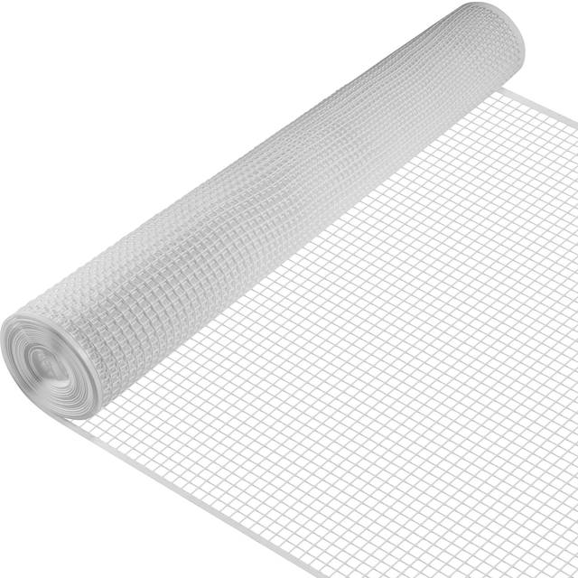 BOEN Plastic Mesh Hardware Netting 2 x 15 White  Tree Guard Barrier from Rabbits  Deer and Rodents  Deck Guard  Indoor or Outd