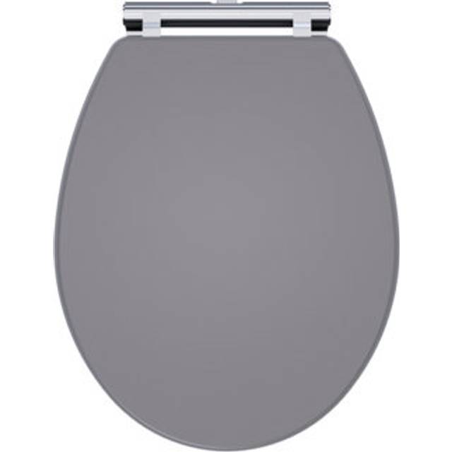Traditional Soft Close, Top Fix Wooden Toilet Seat (Suitable for Kinston Balterley Toilets) - Satin Grey
