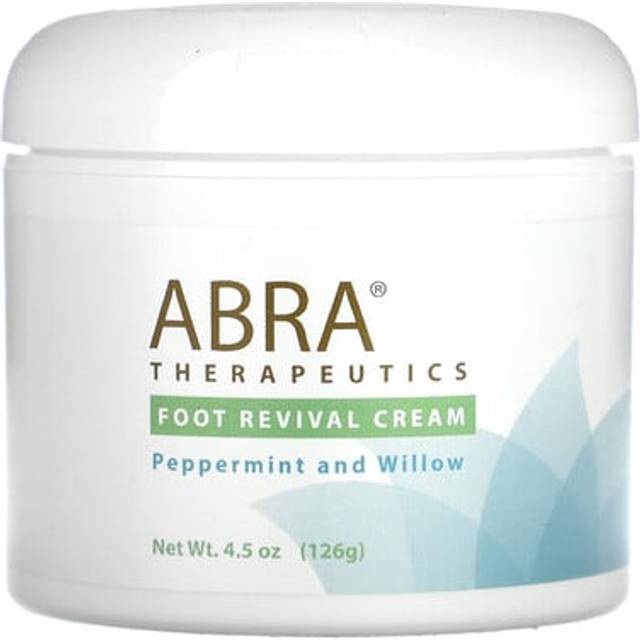 Abra Therapeutics, Foot Revival Cream, Peppermint and Willow, 4.5 oz (126 g)