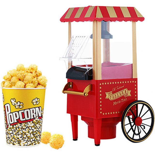 Electric Popcorn Maker Home Corn Popcorn Making Machine Fully Automatic Trolley Corn Popper DIY Creativity for Children