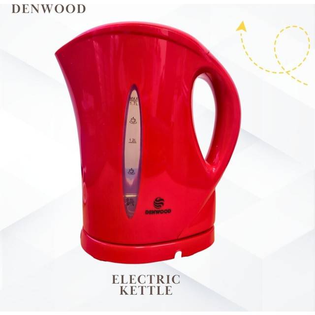 Electric Kettle Cordless Fast Boil 1.7L Hot Water 2200W Kitchen Travel Jug Red