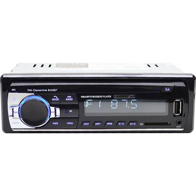 PNI PNI-8428BT bilstereo, Svart, Silver, 8,8 x 12,2 x 5,8 cm