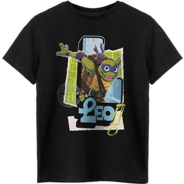 (3-4 Years, Black) Teenage Mutant Ninja Turtles Boys Leonardo Short-Sleeved T-Shirt