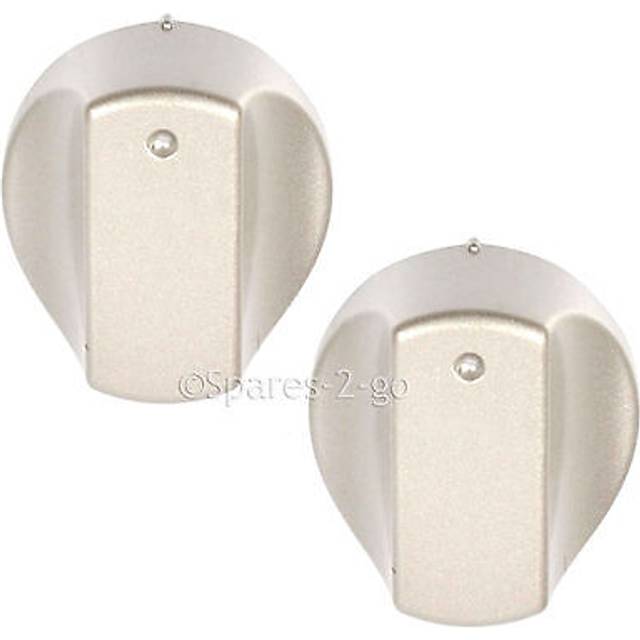 2 x silver control knob dial switch for hotpoint hot-ari ix hob oven cooker