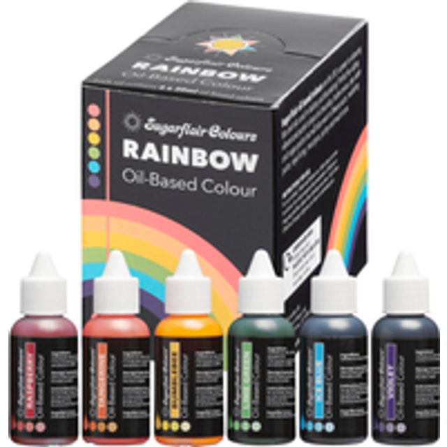 Rainbow Set Of 6 Oil Based Food Colouring - Green