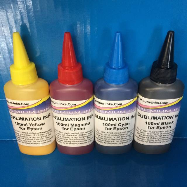 4x100ml sublimation ink refill epson workforce wf-7715dwf wf-7720dtwf wf-7210dtw