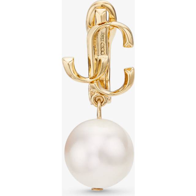 Jc Pearl Drop Clip On - Gold/White - One Size