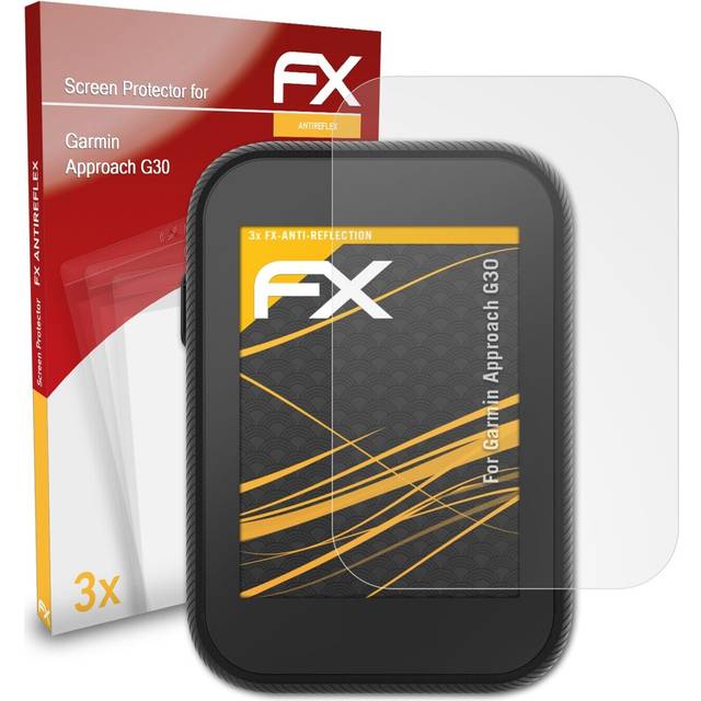 Atfolix 3x screen protection film for garmin approach g30 matt&shockproof